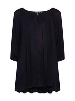 KAFFE CURVE Tunika KCami Damen Tunika 3/4 Arm Casual Rundhals Shirt Große Großen Black deep 48 von KAFFE CURVE