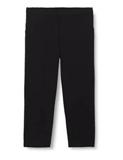 Kaffe Curve Damen Women's Plus Size Suit Pants Tailored Elastic Waist Cropped Anzughosen, Black Deep, 44 von KAFFE CURVE