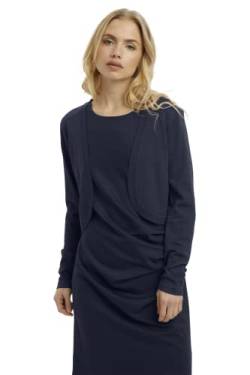 KAFFE Bolero Astrid Damen Bolero Astrid Elegant Jäckchen Langarm Cardigan Bolerojacke Midnight Marine 3XL von KAFFE