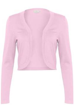 KAFFE Bolero Astrid Damen Bolero Astrid Elegant Jäckchen Langarm Cardigan Bolerojacke Pink Mist S von KAFFE