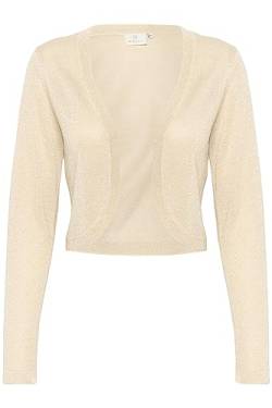 KAFFE Bolero KAankra Damen Bolero Festlich Jäckchen mit Langarm Kurze Strickjacke Sand Dollar L von KAFFE