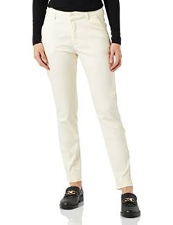 KAFFE Casual Hose Kalea Damen Chino Hose Elegant Klassische Stoffhose Antique White 40 von KAFFE