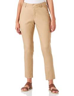 KAFFE Casual Hose Kalea Damen Chino Hose Elegant Klassische Stoffhose Classic Sand 40 von KAFFE