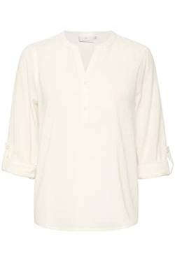 KAFFE Damen Damenbluse, langärmlig, Regular Fit Kamajse Bluse, Weiß (Optical White), 34 von KAFFE
