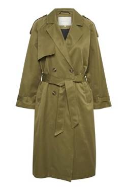 KAFFE Damen Kalena Trenchcoat, Lizard, 40 von KAFFE