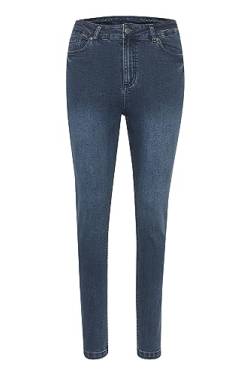 KAFFE Jeans KAsimone Damen Skinny Fit Jeans High Waist Jeanshose Hoher Taille Washed Blue Denim 34 von KAFFE