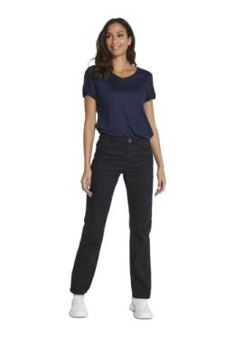 KAFFE Jeans KAvicky Damen Jeans Jeanshose Straight mit Geradem Bein Hose mit Hoher Bund Black Deep 34 von KAFFE