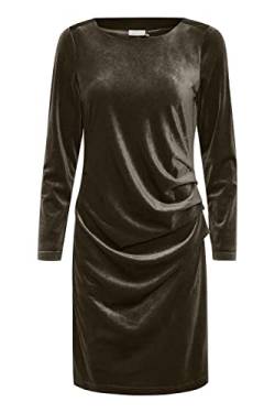 KAFFE Kleid Kelly Damen Kleid Samt Rundhals Langarm Cocktail Abendkleid Samtkleid Canteen L von KAFFE