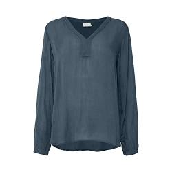 KAFFE Langarm-Bluse Amber Damen Bluse Amber Langarm V Ausschnitt Casual Shirt Orion Blue 36 von KAFFE