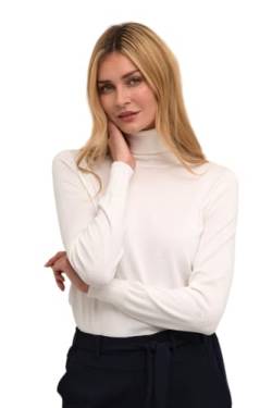 KAFFE Rollkragen Astrid Damen Pullover Langarm Casual Rollkragenpullover Astrid Chalk XS von KAFFE