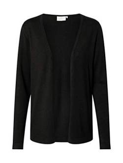 KAFFE Strickjacke KAfenia Damen Strickjacke Langarm Offen V-Ausschnitt Lang Cardigan Black deep L von KAFFE