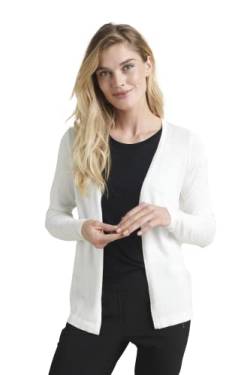 KAFFE Strickjacke KAfenia Damen Strickjacke Langarm Offen V-Ausschnitt Lang Cardigan Chalk XL von KAFFE