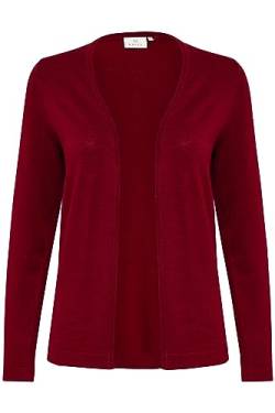 KAFFE Strickjacke KAfenia Damen Strickjacke Langarm Offen V-Ausschnitt Lang Cardigan Sun-Dried Tomato S von KAFFE