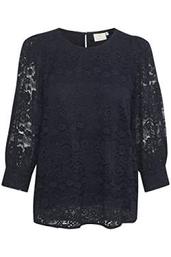 Kaffe Damen 3/4 Ärmel Regular Fit Kaabina Bluse, Midnight Navy (Marineblau), 40 von KAFFE