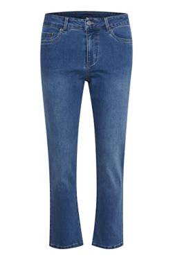 Kaffe Damen KAjessie Cropped Jeans Hose, Medium Blue Denim, 42 von KAFFE