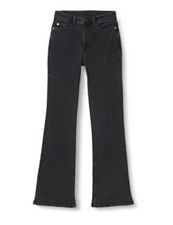 Kaffe Damen KAselma HW Long Flared Jeans Hose, Medium Grey Denim, 42 von KAFFE