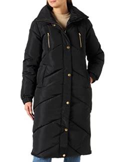 Kaffe Damen Padded Jacket Puffer Longline ohne Hood Jacke, Black Deep, 44 von KAFFE