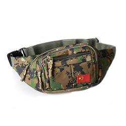 Gürteltasche,Camo Wasserdicht Bauchtasche Camouflage Hüfttasche Nylon Geldgürtel für Männer Kinder Jungen Laufen Wandern Reisen Sport 13,65 * 4,68 Zoll von KAIAIWLUO