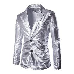 KAIXLIONLY Herren Pailletten Sakko Gold Glitzer Blazer Anzugsakko Regular Fit Männer Blazer Mode Glossy Freizeitjacke 2-Knopf Anzug Jacken Herren Sakko für Party Datum Abschlussball Hochzeit von KAIXLIONLY