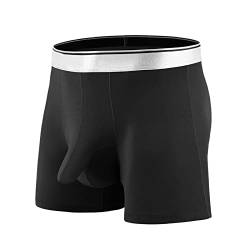 KAIXLIONLY Slips Herren Unterhosen Männer Slip Ice Silk Breathable Underwear Briefs Niedrige Taille Sexy Hosen mit Großer Beutel Hipster Schlafen Ohne Kratzenden Slips Shorts von KAIXLIONLY