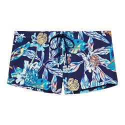 KAJYY Herren Paradisio Badeshorts Schwimmwindel, Pflanzendruck Türkis, Marineblau, Blau, Gelb, XL von KAJYY