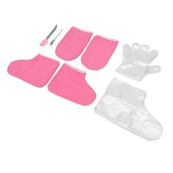 Wachs-Badehandschuhe-Socken-Set, gut sitzendes Spa-Handschuh-Socken-Set für Frauen für zu Hause von KAKAKE