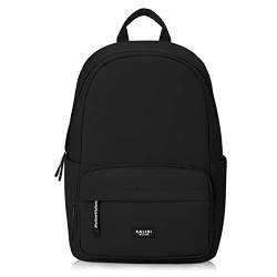 KALIDI Rucksack,Damen & Herren Backpack mit Laptopfach,Unisex Daypack Schulrucksack,Wasserdichter Tagesrucksack für Freizeit Schule Job,Schwarz von KALIDI