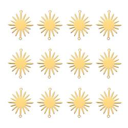 KALLORY 10st Doppelte Hängende Sonnenblume Sonnenblumenanhänger Für Armband Charme Mit Sonnenanhänger Sonnenblumen-anhänger Sonne Armband Charme Einfach 18k Kupfer Perlenstickerei von KALLORY