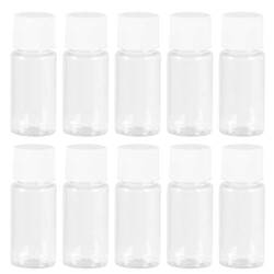 KALLORY 25 Stück Mini-Probenflaschen 10 Ml / 0. 33Oz Nachfüllbare Transparente Toilettenartikel Flüssigkeiten Shampoo Lotion Flaschen Behälter Spender für Kosmetische Probe von KALLORY