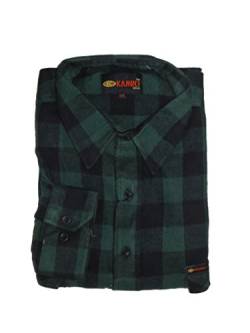 KAMRO Holzfäller-Langarmhemd Übergröße 12XL, grün, Größe:8XL von KAMRO