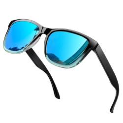 KANASTAL Sonnenbrille Herren und Damen Verspiegelt Blaue UV400 Schutz Retro Sonnenbrillen Unisex Klassische Fahrende Brille für Reise Wandern und Alltag von KANASTAL