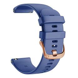 KAPPDE Silikon-Armband für Garmin Venu 2 2S SQ Vivoactive 3t 4, 18, 20, 22 mm, Roségold, 20mm For Venu, Achat von KAPPDE
