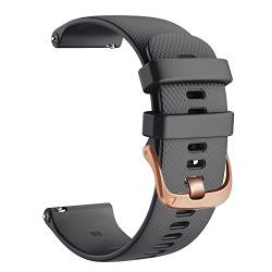 KAPPDE Silikon-Armband für Garmin Venu 2 2S SQ Vivoactive 3t 4, 18, 20, 22 mm, Roségold, 20mm For Venu SQ, Achat von KAPPDE