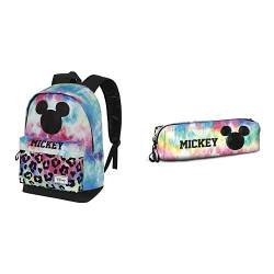 KARACTERMANIA Micky Maus Tie FAN 2.0 HS Rucksack + Quadratischer-Federmäppchen von KARACTERMANIA