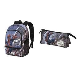 KARACTERMANIA Spiderman Arachnid FAN 2.0 Fight Rucksack + Dreifach-Federmäppchen von KARACTERMANIA