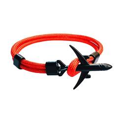 Armband für Damen Schmuck An meinen liebt dich für immer Nautisches Luftfahrtarmband Wasserdichter Regenschirm Seilmanschette Handschlaufe Stahlschraube Geburtstagsgeschenk für Jungen (O, One Size) von KAREN66