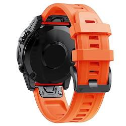 Fenix 7s Ersatzbänder für Garmin Fenix 7s Armband, Silikonarmband Wasserdichte Sportbänder Kompatibel mit Garmin Fenix 7s /6s/6s Pro /5s/5s Plus Wechselarmband (Orange) von KAREN66