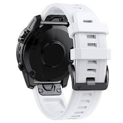 Fenix 7s Ersatzbänder für Garmin Fenix 7s Armband, Silikonarmband Wasserdichte Sportbänder Kompatibel mit Garmin Fenix 7s /6s/6s Pro /5s/5s Plus Wechselarmband (Weiß) von KAREN66