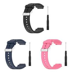 KAREN66 3 Stück Kinder Armband Kompatibel mit Xplora XGO 2 Armband für Mädchen Jungen Sport Silikon Uhrenarmband Replacement Wechselarmband Ersatzarmband für Xplora XGO 2 Telefon Uhr, 3Pcs-1 von KAREN66