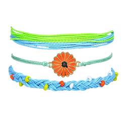 KAREN66 Armband Damen Armschmuck Armbänder für Frauen Armreifen Bohemian Style Multilayered Armband Set Armbänder für Frauen (F, One Size) von KAREN66