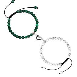 KAREN66 Boho Armband Herren & Damen Perlenarmband Lava verwitterter geflochtener Schmuck für Damen und Paare für Studenten (I, One Size) von KAREN66