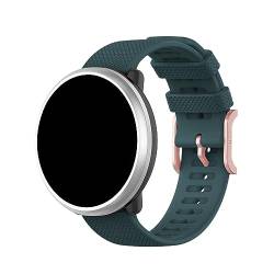 KAREN66 Silikon Armband 20mm Uhrenarmband Kompatibel mit Polar Ignite/Ignite 2/Ignite 3/Unite/Pacer/Pacer Pro Wechselarmbänder (Green, One Size) von KAREN66