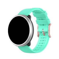 KAREN66 Silikon Armband 20mm Uhrenarmband Kompatibel mit Polar Ignite/Ignite 2/Ignite 3/Unite/Pacer/Pacer Pro Wechselarmbänder (Mint Green, One Size) von KAREN66