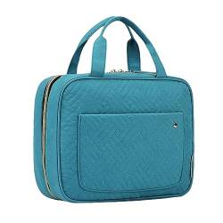 Kulturtasche Damen große Reisetasche Kulturbeutel zum Aufhängen, Faltbare Kosmetiktasche wasserdichte Make-up-Organizer Damen Waschtasche Reise (Grün) von KAREN66