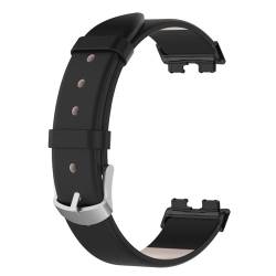 Lederarmband Kompatibel mit Huawei Band 9 Leder Armband - Weiches Leder Uhrenarmband Replacement Wechselarmband Ersatzarmband für Huawei Band 9/Band 8 Smartwatch,Schwarz von KAREN66