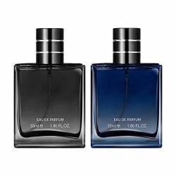 Parfüm für Herren Eau de Cologne 55ml Herrenduft Gentleman Herrenparfüm Spray Dauerhafter Duft (Schwarz&Blau) von KAREN66