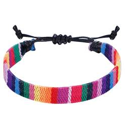 Personalisierbare Armbänder Herren Damen Armband 1 STÜCK Farbe Seil Gewebt Armband Einstellbare Boho Surfer Armband Für Männer Frauen Dünne Seil Handgemachte Strand Halloween Weihnachten (A, One Size) von KAREN66