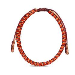 Gewebtes Armband, handgestricktes tibetisches Seil-Zubehör, dreifarbiges gemischtes Diamantknoten-Armband, Glücksseil, die Geburt des Jahres, Nationalwind, Männer und Frauen, personalisiertes Kleidun von KARFRI