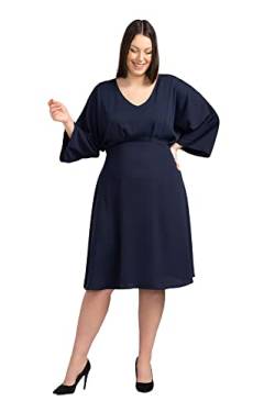 KARKO - Cocktailkleid TYCJANA I mit Taillenlinie Knapp Unter der Brust I Übergröße (Plus Size) I Klassischer V-Ausschnitt I Falten und Markante Nähte am Busen… von KARKO