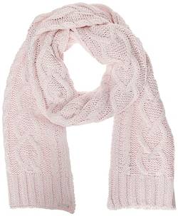 KARL LAGERFELD Damen Heart Cable Scarf Schal für kaltes Wetter, Cameo Pink, Einheitsgröße von KARL LAGERFELD